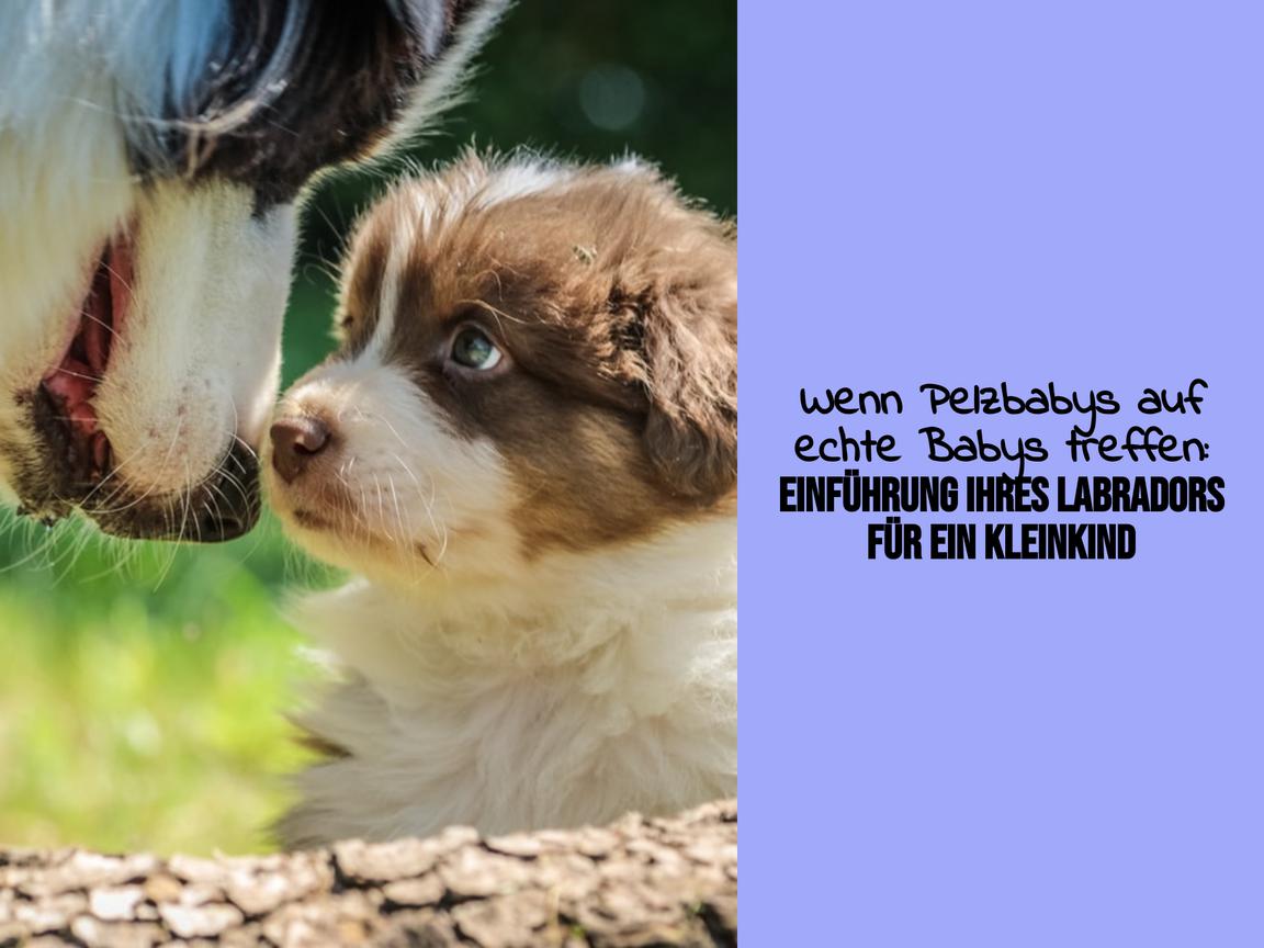 Wenn Pelzbabys auf echte Babys treffen: Einführung Ihres Labradors für ein Kleinkind